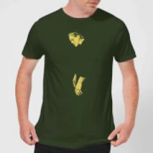 Image of Universal Monsters Frankenstein Illustrated Mens T-Shirt - Forest Green - L