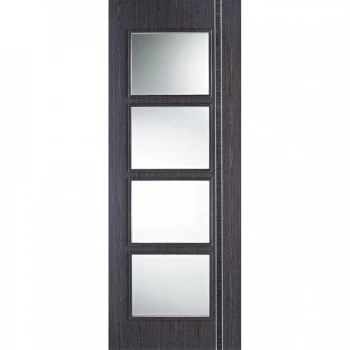 Image of LPD Zanzibar Fully Finished Ash Grey Glazed Internal Door - 1981mm x 686mm (78 inch x 27 inch)