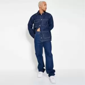 Image of I Saw It First Mens Straight Leg Carpenter Jeans - Blue