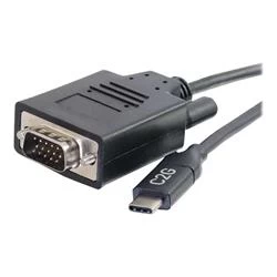 Image of C2G 1.8m (6ft) USB C to VGA Adapter Cable - Black