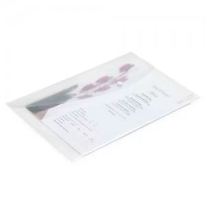 Image of Rapesco Transparent Popper Wallet Foolscap PK5