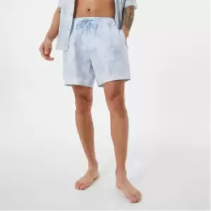 Jack Wills Washed Print Swim Short - Blue