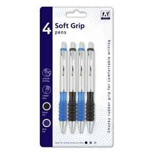 Image of A Star Soft Grip Pens Pack 4