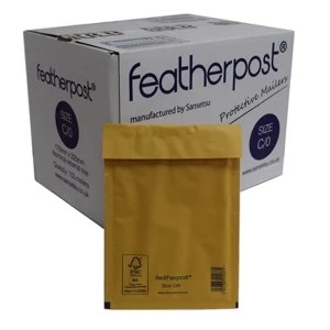 Image of Featherpost Size C/0 Bubble Lined Mailers 170mm x 225mm Box of 100