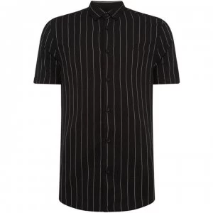 image of Label Lab Porter Stripe Ss Shirt - Black