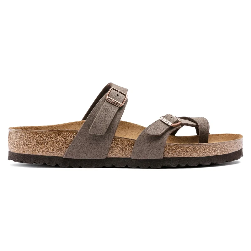 Image of Birkenstock Sandals Birkenstock Mayari Birko-Flor Birkibuc Marron Unisex 37