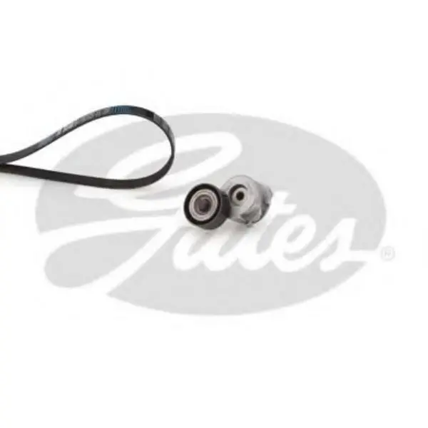 Image of GATES V-ribbed belt set Micro-V Stretch Fit K016PK1320 Serpentine belt kit,Auxiliary belt kit OPEL,FIAT,SUZUKI,Corsa D Schragheck (S07)