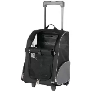 image of Pet Trolley Backpack Black and Grey Trixie Black