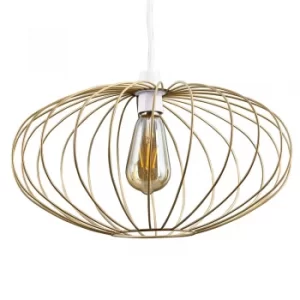Image of Rafael Matt Gold Wire Frame Pendant Shade