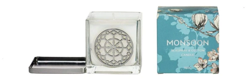Image of Monsoon Seaspray & Cotton Candle 180g