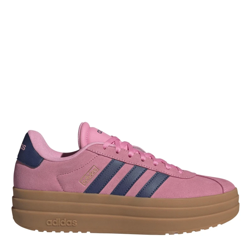 Image of adidas VL Court Bold Womens Trainers Pink/Navy female 5 (38)