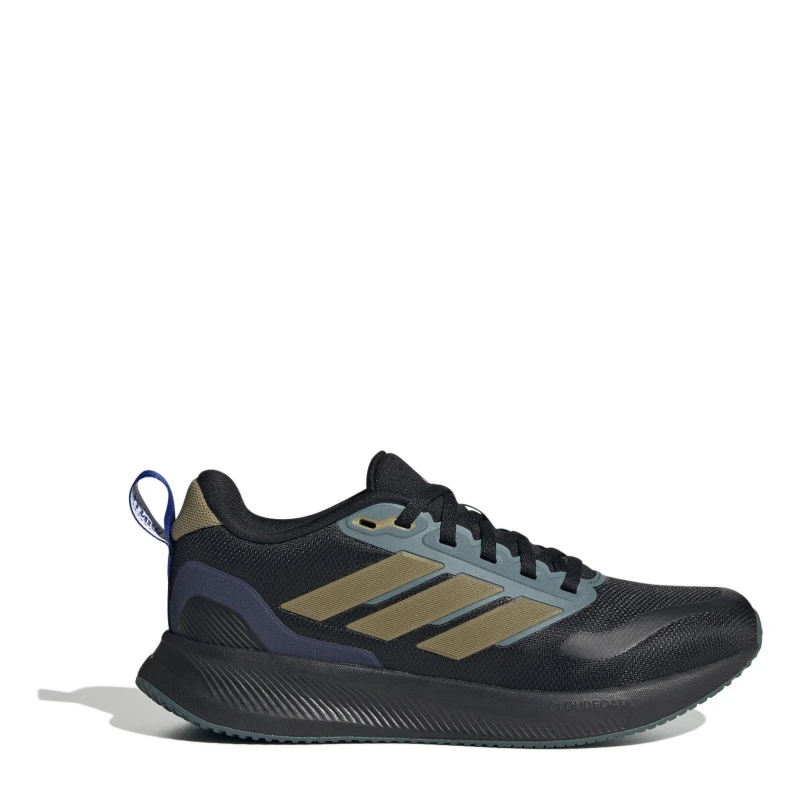 Image of adidas Kids Runfalcon Runners Black/Khki/Tl male 4 (36.5)