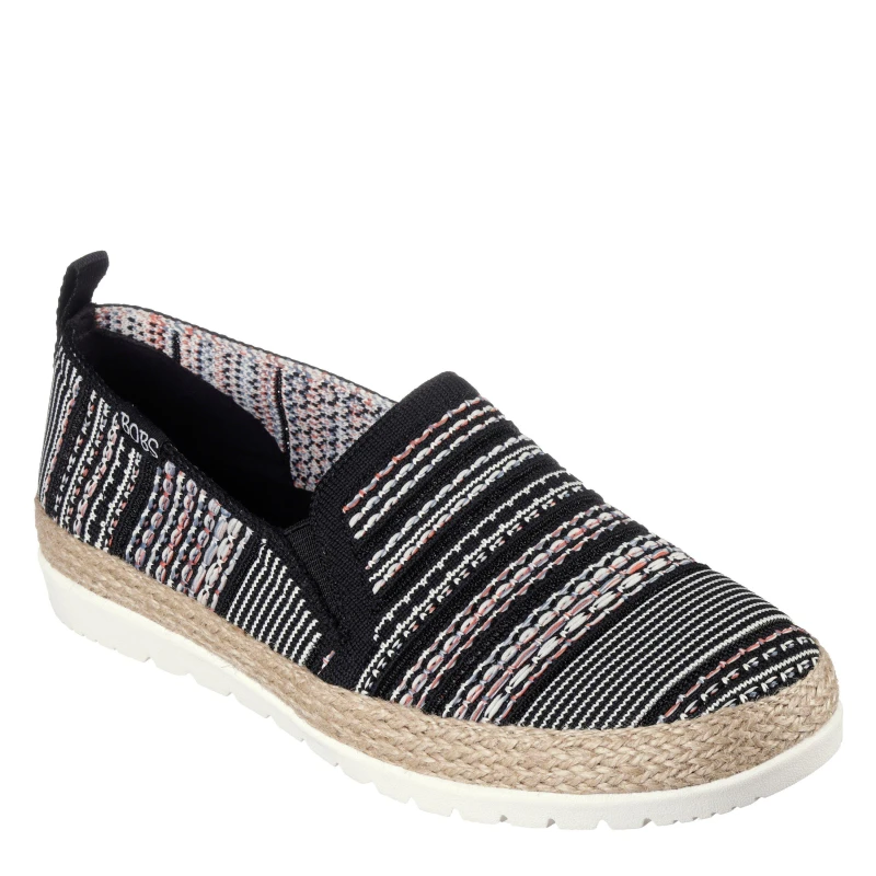 Image of Skechers Womens BOBS Flexpadrille 3.0 Island Muse Flat Shoes UK Size 5 (EU 38) Black/Multi SKE2238-BKMT-5