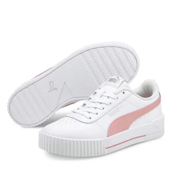 image of Puma Leather Trainers Junior - White