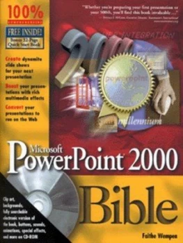 Image of Microsoft Powerpoint 2000 Bible by Faithe Wempen Paperback