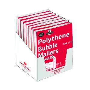Image of Polythene Size 3 Bubble Mailer Pack of 13 101 3490