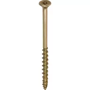 Image of Screw-Tite Pozi Countersunk Screw 4 x 25mm (200 Pack) in Gold Plastic