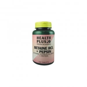 Image of Health Plus Betaine Hcl + Pepsin 180 Tabs