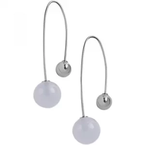 image of Ladies Skagen Silver Plated Sea Glass Earrings