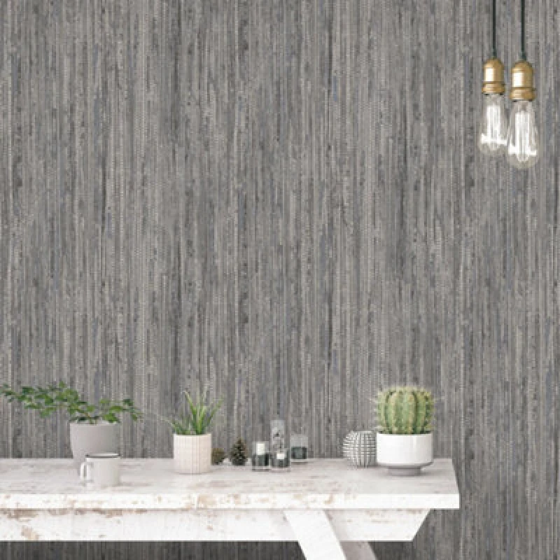 Image of Galerie Organic Textures Blue Grey Rough Grass Textured Wallpaper