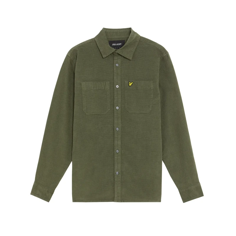 Image of Lyle & Scott Corduroy shirt Lyle & Scott Vert Male S