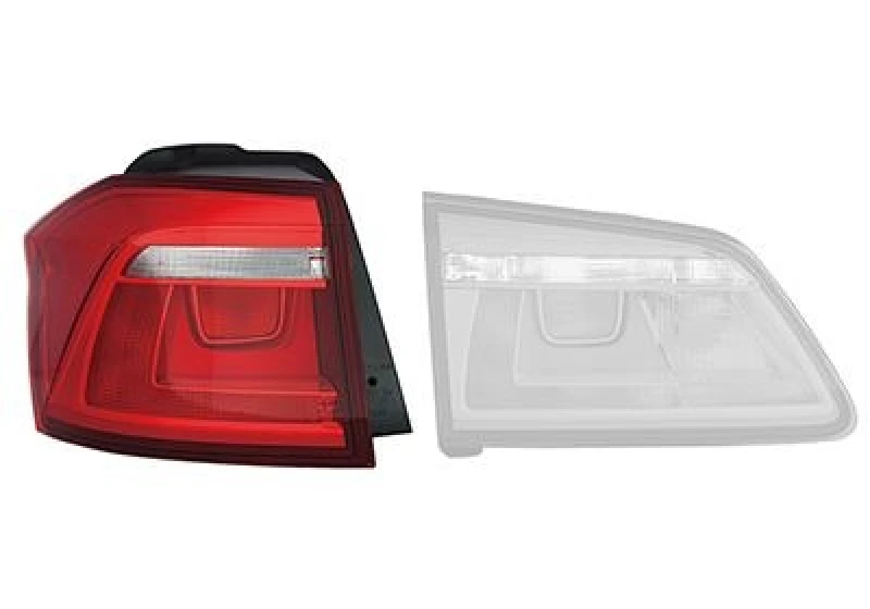 Image of VAN WEZEL 5769921 Rear light Outer section, with bulb holder, Left Combination Rearlight (391)