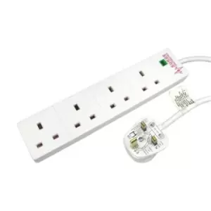 image of Cables Direct RB-05M04SPD surge protector White 4 AC outlet(s) 220-240 V 5 m