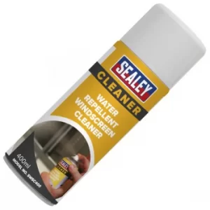 image of Sealey SWSC400 Windscreen Cleaner, Water Repellent 400ml