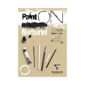 Image of Clairefontaine Paint On Pad Kraft 250gsm 30 Sheets A3 (Pack of 2) 96541C