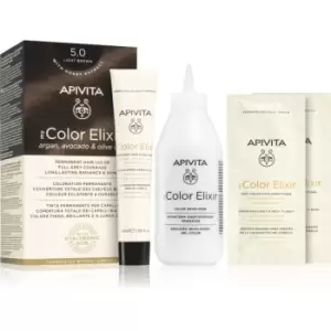 image of Apivita My Color Elixir hair colour ammonia-free shade 5.0 Light Brown