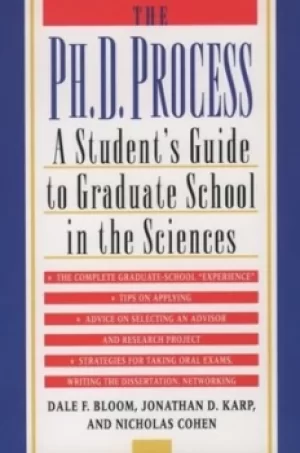 Image of The PhD Process by Dale F. Bloom