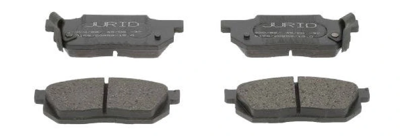 Image of JURID 572238J Brake pad set with acoustic wear warning, without accessories Brake Pad Set,disc brake (402)