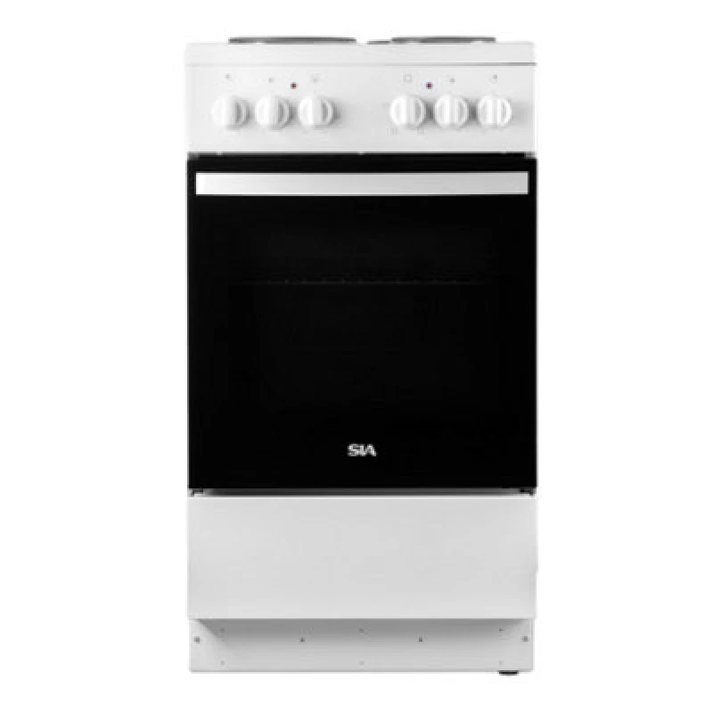 Image of SIA 50cm Freestanding Electric Cooker with Grill Function - ESXB50W White