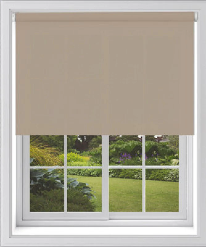 Image of Caecus Blinds Blackout Roller Blind Cappuccino 90Cm