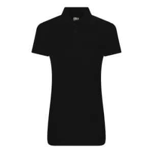 PRO RTX Womens/Ladies Pro Piqu Polo Shirt (XL) (Black)