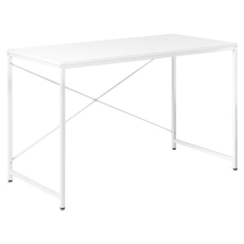 Image of Beliani Home Office Desk Andaste White 120 Cm 60 Cm