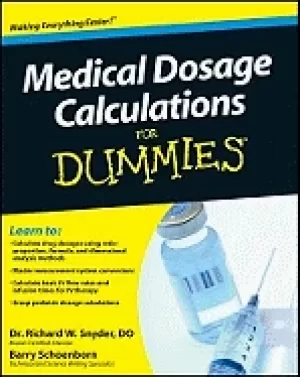 Image of medical dosage calculations for dummies