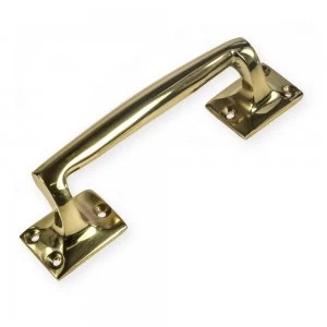 image of LocksOnline Polished Brass Door Pull Handle