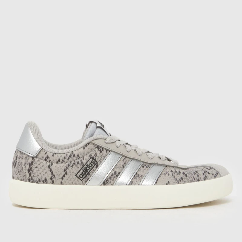 Image of adidas VL Court 3.0 Trainers in Grey Multi Grey Multi UK 4 (EU 36?)