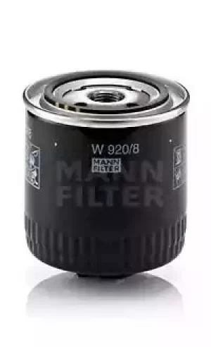 image of Oil Filter W920/8 By Mann