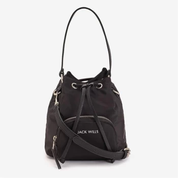 image of Jack Wills Mini Drawstring Bag - Black