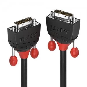 Image of Lindy 36255 DVI cable 1m DVI-D Black