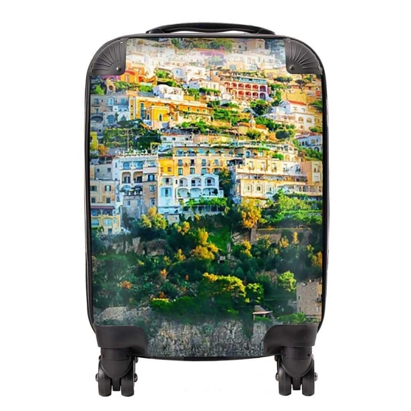 Image of Warren Reed - Designer Positano, Amalfi Coast Suitcase in Green Size: Large Green Unisex Large