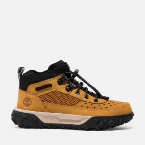 Image of Timberland Greenstride Motion 6 Trainer For Junior In Yellow Yellow Kids, Size 3.5