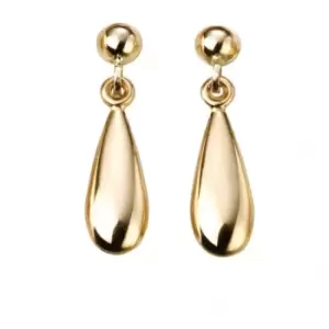 image of Elements Gold 9CT Yellow Gold Lariat Matching Tear Drop Earrings GE2067