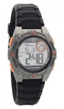 image of Limit Mens Black Rubber Strap Digital/Analogue 5695.71 Watch