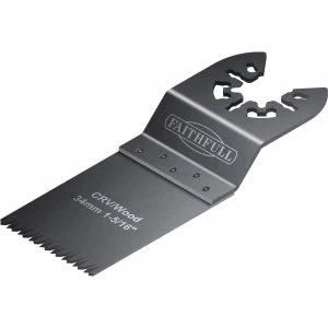 image of Faithfull Wood Oscillating Multi Tool Flush Cut Blade 34mm Pack of 100