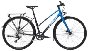 Image of 2023 Trek FX 3 Disc Equipped Stagger Hybrid Bike in Alpine Blue Fade