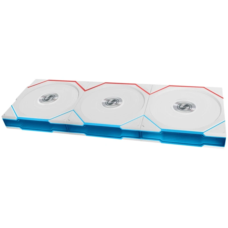 Image of Lian Li UNI FAN TL Wireless 120 White Triple Fan Pack with Controller - 12TL1W3W