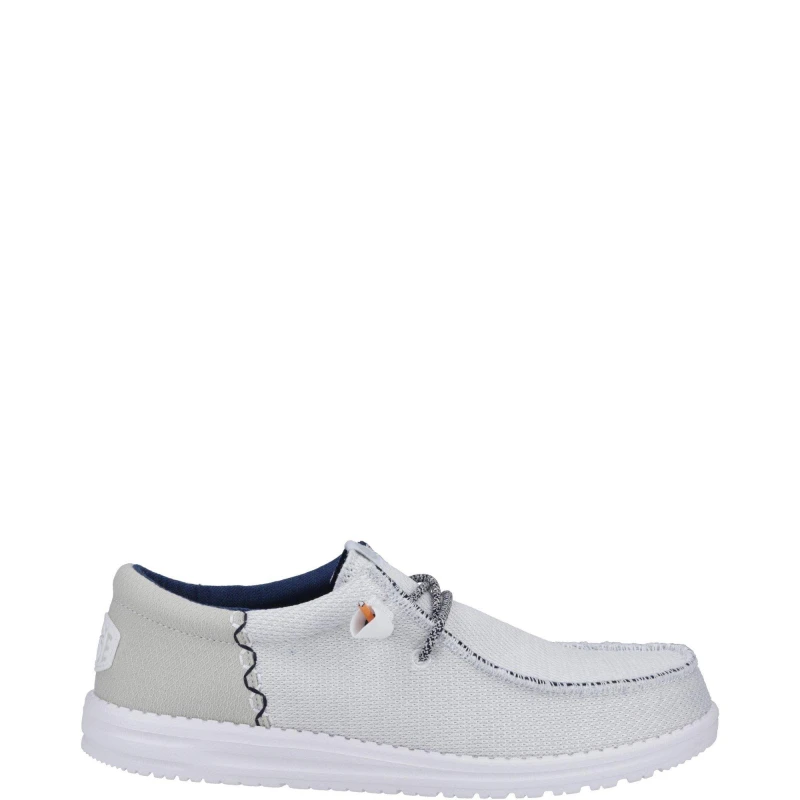 Image of HEYDUDE 'Wally Funk Open Mesh' Classic Slip On Shoes White